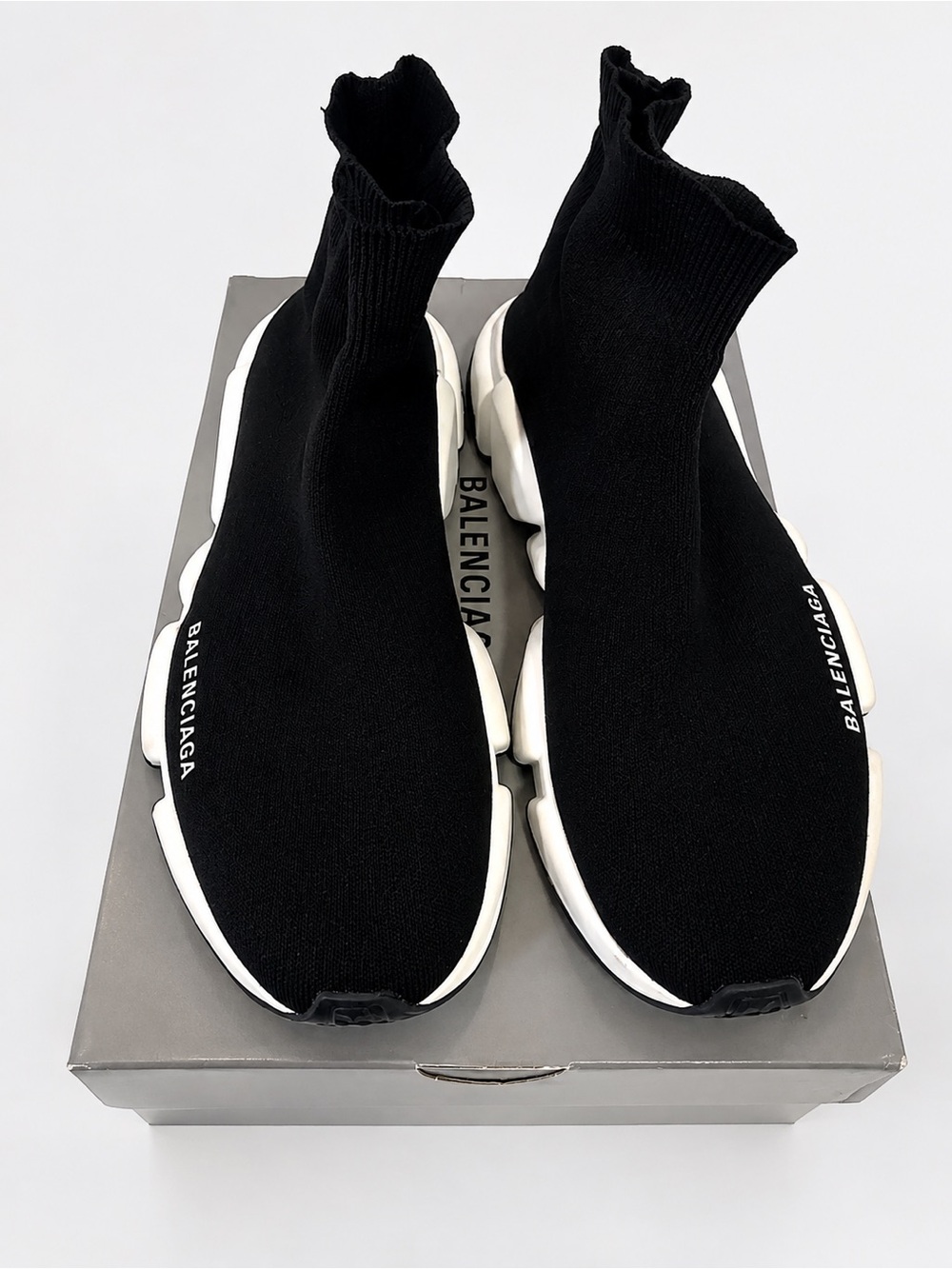 Balenciaga Black Sock-Style Women’s Speed Trainer Sneakers size 41